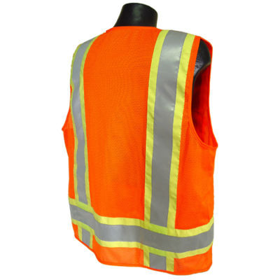 Radians class 2 multi-poicket mesh back vest org-med