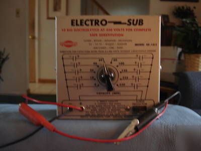 Sencore electro sub electolytic capacitor tester es-102