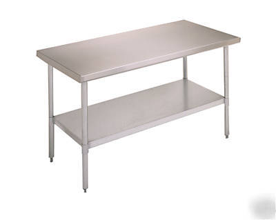 Nsf-commercial stainless steel work prep table 30 x 36