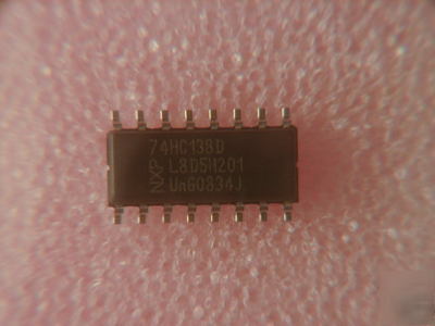 10 * 74HC138 74HC138D 3 to 8-line decoder / demux smd