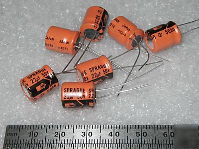 22 uf / 50V aluminum electrolyic capacitors (50 pcs)