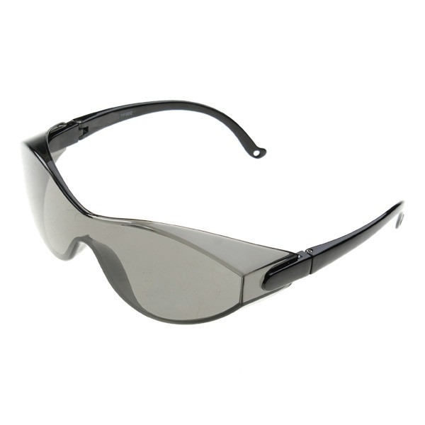 Black uv plastic stylish safety glasses tinted lenses