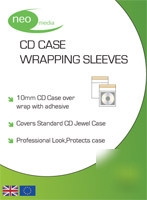 Cd wraps sleeves single plastic pack of 100