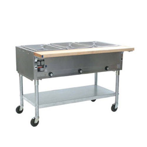 Eagle PDHT3-120 portable hot food table, 3 wells, 50.5
