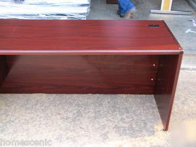 Hon home business office wood computer desk w/ hutch