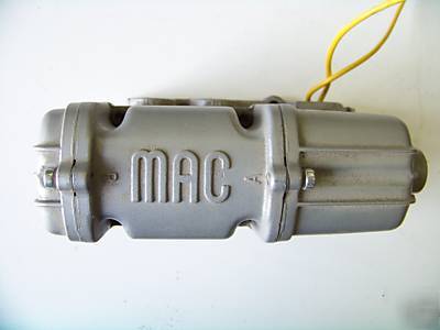Mac #581-f-01-2 single operated solenoid valve (u) W2/1