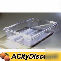 New carlisle 6EA. clear commercial food storage boxes
