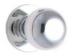 Schlage orbit passage latch door knob, bright chrome