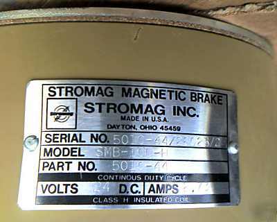 Stromag smb 10U-h spring applied brake 24V pn 5010-44
