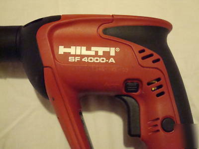 Hilti sf 4000-a screwgun 18V 3,0AH nimh SFB185 bat,case