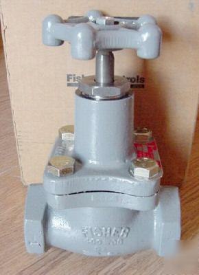 New fisher controls N310-10 * 1 1/4â€ fnpt globe valve * 