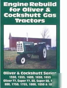 Oliver cockshutt tractor 770 880 1550 1555 rebuild dvd