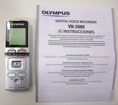 Olympus vn-5000 (512 mb, 300.5 hours) voice recorder