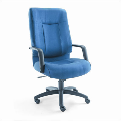 Stratus series high-back swivel/tilt chair blue
