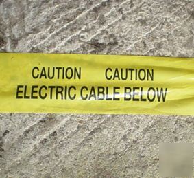 Underground electric cable hazard warning tape 20M.