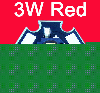 10X 3W red high power led lamp light 3WATT led light 