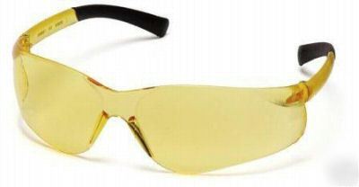 12 pyramex mini-ztek amber sun & safety glasses