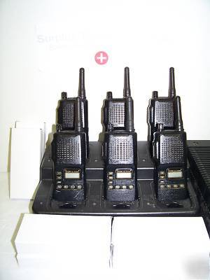 6 icom ic-F4TR uhf radios 4 watt police fire 250CH 
