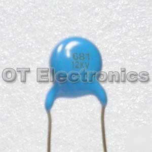 10 x 12KV 680PF high voltage ceramic capacitors hv ham