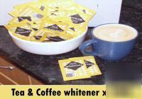 Individual packaged coffee & tea whitener sachets X1000