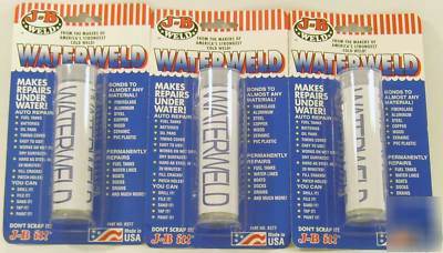 Jb weld waterweld water resistant putty 3 pack