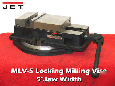 Jet mlv-5 locking milling vise, 5