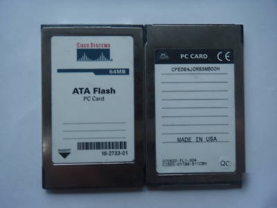 64MB industrial flash ata pc card cisco card genuine