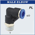 Push to connect fitting- male swivel elbow -50 pcs