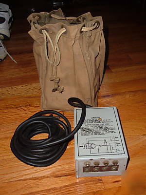 Vintage telephone circuit tester phone w/drawstring bag