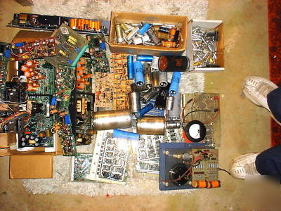 New 40 lbs of electronic parts of all sorts, el/reg c's