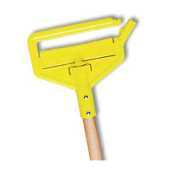 Side gate wet mop handle, large yellow plastic