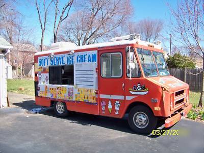 Soft serve ice cream truck - 1984 chevy P20 step van