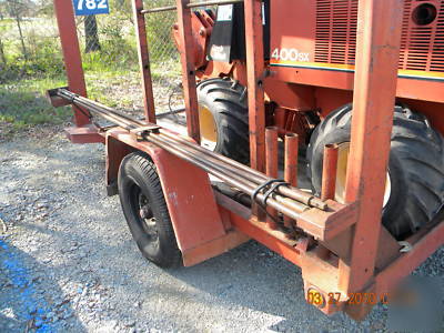 Ditch witch sx-400 vibratory plow & heavy duty trailer