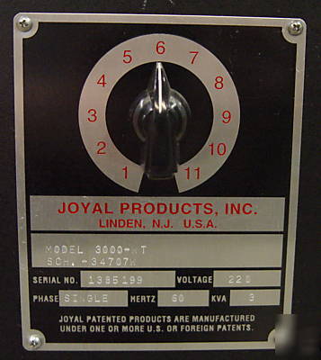Joyal micro processor welding controller & transformer