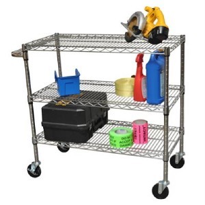 New heavy duty commercial chrome cart nsf certified