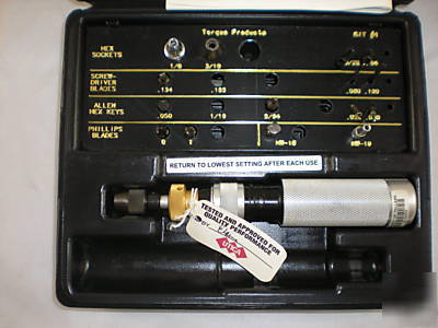 Utica torque screwdriver kit 1 w/ ts-100, 15-pieces 