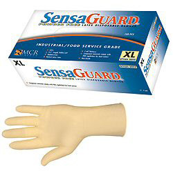 #5055M powder free latex disposable gloves bx 100 med.