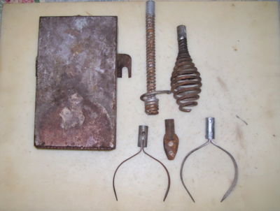 6 attatchments for 1/2-inch roto-rooter cable end