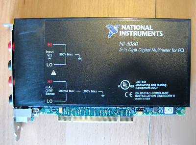 National instruments pci-4060 5 1/2 digit multimeter