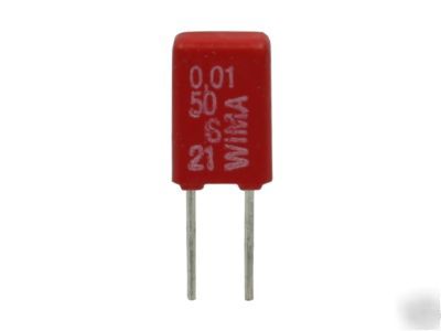 0.01UF 50V wima MKS02 polyester audio capacitor x 10