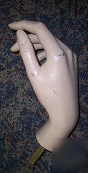 1 used vintage rootstein right mannequin hand display 