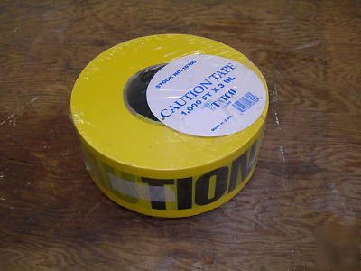 1000' feet of caution tape. tatco 3