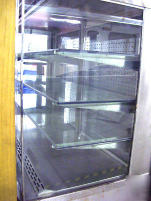 5' bakery case stainless diner display merchandizer 