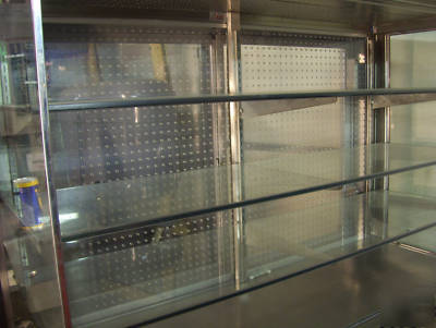 5' bakery case stainless diner display merchandizer 
