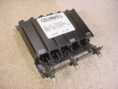 Celwave, 5135-9M duplexer, 900 mhz, 6 cavities, bnc
