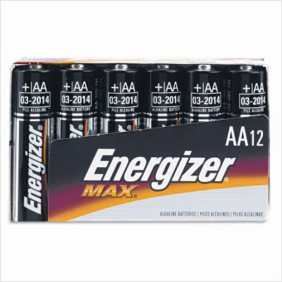 Eveready battery alkaline batteries, aa, 12/pack