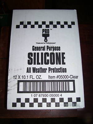 New 12 tubes, 100% silicone general purpose 10.1 oz. 