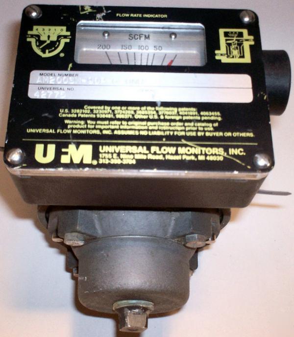 New universal flow rate monitor vane style indicator 