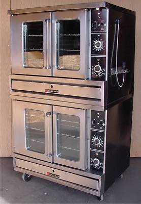 Nice garland TE3 double stack convection oven range