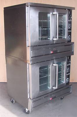 Nice garland TE3 double stack convection oven range